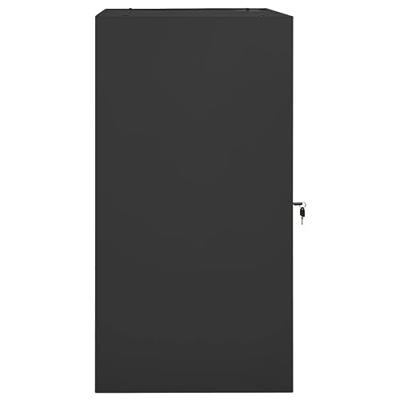 VidaXL Zadelkast 53x53x105 cm staal antracietkleurig VidaXL Zadelkast 53x53x105 cm staal antracietkleurig