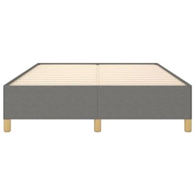 Bedframe stof donkergrijs 140x190 cm