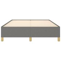 Bedframe stof donkergrijs 140x190 cm - thumbnail