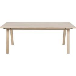 Bendt Eettafel 'Mads' 200 x 95cm, licht eikenfineer