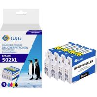 G&G Inktcartridge Compatibel Zwart, Cyaan, Magenta, Geel NP-R-0502XLBK GP-E502XLBKCMY-4P - thumbnail