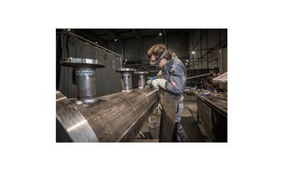 PFERD TOOLS Combitwist schijfborstel getordeerd KBG Ø 115 x 15 mm M14 Ø roestvrijstalen draad 0,35 voor haakse slijpers POS KBG 11515/M14 CT INOX 0,35 43315013