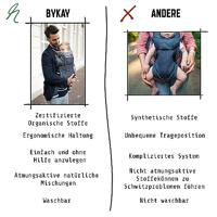 ByKay Click Carrier Deluxe draagzak Dark Jeans - thumbnail