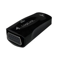 LogiLink CV0108 Adapter [1x HDMI-bus - 1x VGA-bus] Zwart - thumbnail