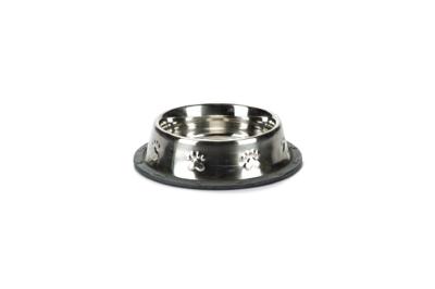 Hondervoerbak antislip met voetopdruk. 16,5 cm