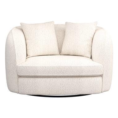 Draaibare Loveseat Enzio - stof Wales - crème