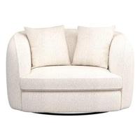 Draaibare Loveseat Enzio - stof Wales - crème - thumbnail