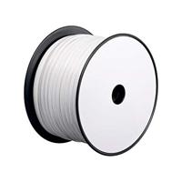 Wentronic 4-aderig platte telefoonkabel 100 m spoel wit/wit - thumbnail