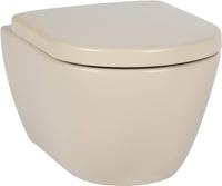 Saqu Poma hangtoilet Swirlflush mat beige - thumbnail