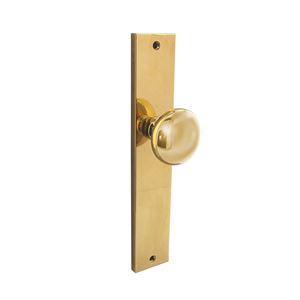 Intersteel knopschild 245x45mm blind - PVD messing