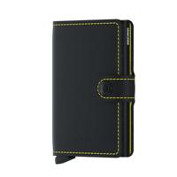 Secrid Mini Wallet Portemonnee Matte Black / Yellow - thumbnail