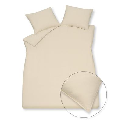 Vandyck washed cotton cream tan Dekbedovertrek