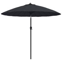 Parasol met aluminium paal 270 cm zwart - thumbnail