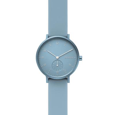 Horlogeband Skagen SKW2764 / Aaren Kulor Silicoon Blauw 16mm