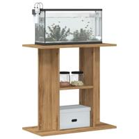 Aquariumstandaard 60x30x60cm bewerkt hout artisanaal eikenkleur - thumbnail