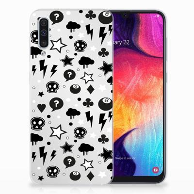 Silicone Back Case Samsung Galaxy A50 Silver Punk Silicone Back Case Samsung Galaxy A50 Silver Punk