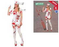 Kostuums voor Volwassenen Th3 Party Wit Moordenaar (3 Onderdelen) - Maat: M/L - Maat: M/L - thumbnail