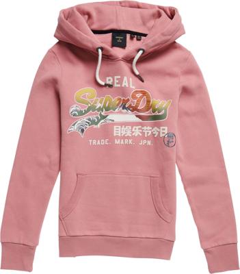 Superdry hoodie met printopdruk dusty rose Superdry hoodie met printopdruk dusty rose