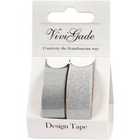 Creativ Company Masking tape zilver 2m, 2st. - thumbnail