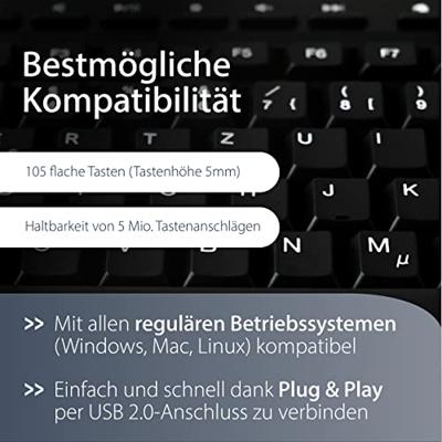 MediaRange MROS109 toetsenbord USB QWERTZ Duits Zwart MediaRange MROS109 toetsenbord USB QWERTZ Duits Zwart