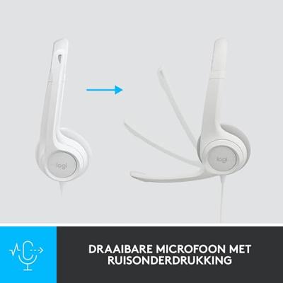 Oordopjes Logitech H390 Wit
