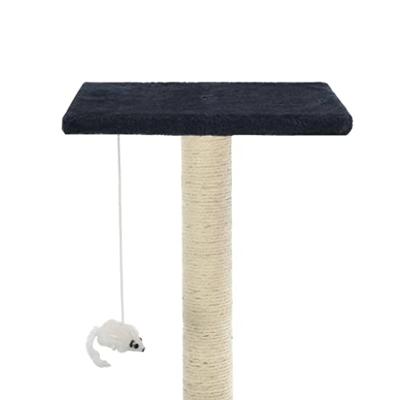 Kattenkrabpaal met sisal krabpalen 95 cm donkerblauw