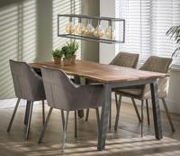 Sohome Industriele Boomstam Eettafel 'Judge' 180 x 90cm - thumbnail