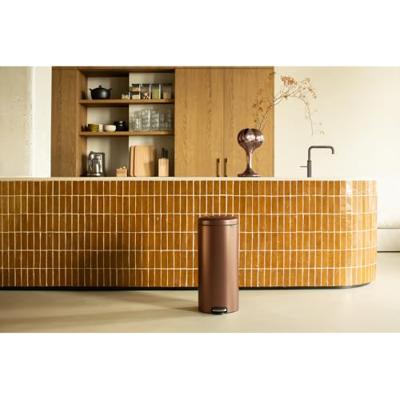 Brabantia pedaalemmer NewIcon 30 liter warm bronze