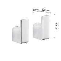 Handdoekhaak 2PCS Sapho Pirenei 2x5.3 cm Chroom - thumbnail