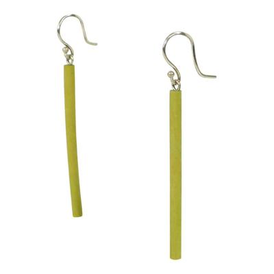 Katoenen Oorbellen "Sticks" (Groen)