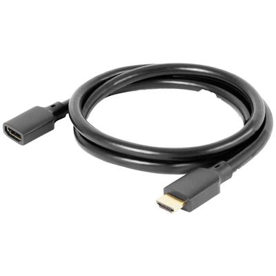 club3D CAC-1322 HDMI-kabel HDMI Aansluitkabel HDMI-A-stekker, HDMI-A-bus 1.00 m Zwart club3D CAC-1322 HDMI-kabel HDMI Aansluitkabel HDMI-A-stekker, HDMI-A-bus 1.00 m Zwart