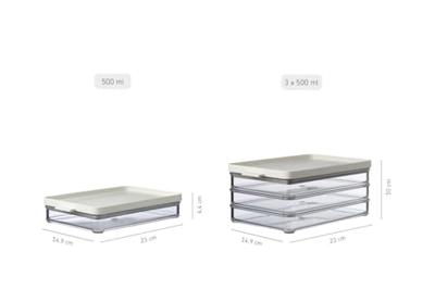 Mepal Omnia vleeswarendoos 3-laags white