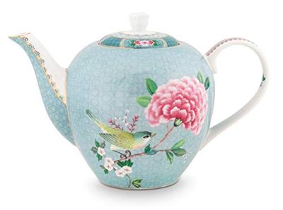 Pip Studio Blushing Birds Theepot Groot Blauw Pip Studio Blushing Birds Theepot Groot Blauw
