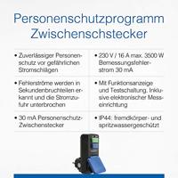 AS Schwabe 45230 PRCD-tussenstekker PRCD 230 V Zwart IP44 - thumbnail