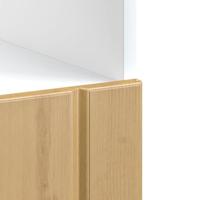 Ovenkast Lucca bewerkt hout artisanaal eikenkleur - thumbnail