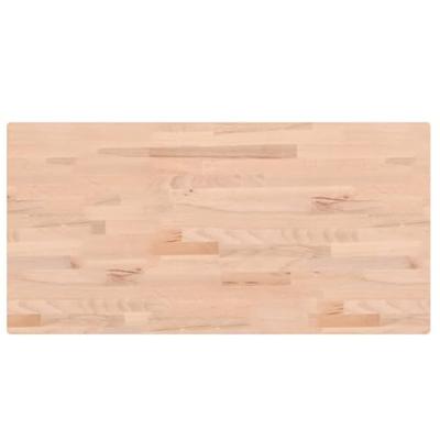 Wastafelblad 100x50x4 cm massief beukenhout - thumbnail