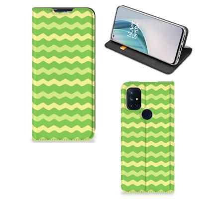 OnePlus Nord N10 5G | Hoesje met Magneet | Waves Green