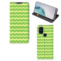 OnePlus Nord N10 5G | Hoesje met Magneet | Waves Green - thumbnail