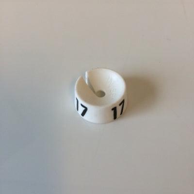 MB wit/zwart 17 voor op kledinghanger
