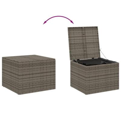 Tuinbox 291 L poly rattan grijs Tuinbox 291 L poly rattan grijs