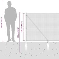 VidaXL Afrasteringspaal groen 10 x 1,2 m (16 x 16 mm gaas) - thumbnail