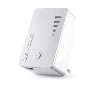 Devolo WiFi repeater AC (1 poort Gigabit ethernet, WPS, repeater wifi, versterker wifi, verhoogt het bereik van de WiFi, weergave van de intensiteit van het signaal, wit AC 1200 Mbits/sec. 1000 wit - thumbnail