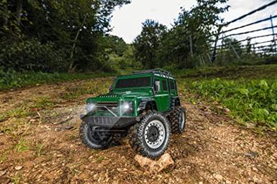 Carson RC Sport Land Rover Defender Groen Brushless 1:8 RC auto Elektro Terreinwagen 4WD RTR 2,4 GHz