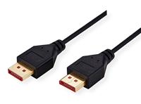 ROLINE DisplayPort Kabel, DP v1.4, M/M, DUN, zwart, 1 m - thumbnail