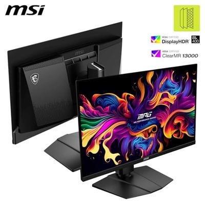 MSI MAG 271P QD-OLED X24 Gaming Monitor 26,5 inch WQHD - Quantum Dot OLED 2560 x 1440, 240Hz / 0,03ms, 99% DCI-P3, ΔE≤2, DisplayHDR True Black 400 - DP 1.4a, HDMI 2.1
