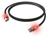 EasyLan S/FTP DualBoot® LED Kabel Cat.6A (Class EA), LSOH, zwart, 3 m - thumbnail