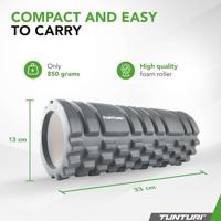 Tunturi Yoga Grid Foam Roller 33 cm | Ø 13 cm | grijs - thumbnail