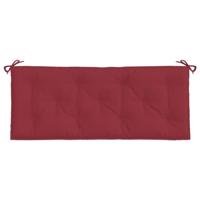 Tuinbankkussen 120x50x7 cm oxford stof wijnrood - thumbnail