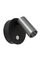 Lucide TONI - Oplaadbare Wandspot / Wandlamp - Accu/Batterij - Ø 8,1 cm - LED Dimb. - CCT - 1x2W 2700K/4000K - Bewegingssensor (uitschakelbaar) - Magnetisch - Grijs ijzer - thumbnail
