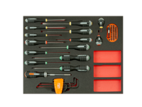 Bahco Foaminlay Fit&Go 3/3 met schroevendraaiers | inbussleutels en bits - 60-delig - FF1A1008 - thumbnail